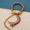 Cuerda de Mano Xizang Frotamiento de Mano Cuerda de Algodón Cuerda de Mano Colorida Pulsera Tejida a Mano Estilo Étnico Thangka Adorno Xizang Pulsera