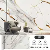 Suministro directo de fábrica de pegatinas de pared autoadhesivas de hoja dorada en relieve de lujo ligero, engrosadas para uso doméstico, adecuadas para casas de huéspedes, cocinas y baños, pegatinas impermeables de imitación de azulejo