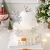 Decoração de bolo de veado de cristal de Natal glitter veado de Natal decoração celebridade da internet aniversário confeitaria vestido plug-in