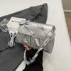 Bolso bandolera con lazo y diseño de nicho para mujer, de alta gama, popular, plisado, 2024