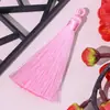 Anillo de Tirar de 8 cm Borla Bobina de Poliéster Pequeños Accesorios de Borla Colgante Bolsita DIY Bolsita Marcador Colgante Disco USB Joyería