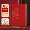 Planejador de Agenda 2026 Estilo Retro Vermelho Chinês Caderno Diário Bloco de Notas Planejador de Calendário Anual Diário Personalizado