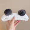 2026 Nova Faixa de Cabelo de Pelúcia para Lavar o Rosto Outono Inverno para Mulheres Faixa de Cabelo Estilo Ins Faixa Versátil para Controlar Fios Soltos Presilha de Cabelo Acessórios de Cabelo