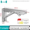 Suporte dobrável de aço inoxidável 304 Prateleira de armazenamento de parede Suporte triangular reto Top-up Suporte laminar Suporte de divisória