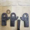 Accesorios para Viga Superior Articulada de Minería Pasador Horizontal Pasador Cilíndrico Placa de Oreja Izquierda y Derecha Anillo de Retención Juego de 5 Piezas Accesorios Metálicos para Viga Superior