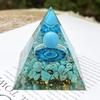 Bola de cristal Pirâmide Enfeites Cascalho natural Ornamentos de mesa para casa Cola de cristal acrílico Artesanato