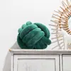 Suministro Exclusivo Transfronterizo de Cojines de Bola Anudada Estilo Nórdico, Cuerda de Tres Hilos Redondo Tejido a Mano Decorativo de Spandex Almohadas Decorativas al por Mayor