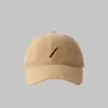 Boné de Beisebol Casual Bordado Simples Versátil Estilo Coreano de Primavera para Mulheres Boné de Bico Fino que Afina o Rosto