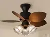 Lámpara Ventilador de Restaurante Estilo Medieval Lámpara de Techo Inteligente de Frecuencia Variable Retro Francés para Estudio Lámpara Ventilador de Techo de Espectro Completo Candelabro para Dormitorio