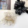 Pinza de Plisado de Gasa Estampada de Gama Alta para Mujer Tamaño Grande Nuevo Clip para el Cabello 2025 para la Parte Posterior de la Cabeza Pinza de Tiburón Accesorios para el Cabello