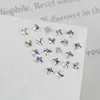 Broca de unha mista Mini tamanho pequeno arte de unha plana formato especial diamante misturado k 9 luz da lua branco joias para arte de unha atacado
