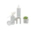 Botella Atomizadora Redonda de Fondo Redondo, Hombro Plano, Paredes Gruesas, Transparente, 100 ml - 150 ml, Botella para Loción Hidratante, Botella Dispensadora de Loción para el Cuidado de la Piel