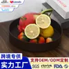 Prato de Frutas Imitando Noz para Sala de Estar, Bandeja de Exibição de Lanches e Frutas Secas para Uso Doméstico, Novo Modelo 2026, Prato Redondo de Doces de Alta Estética