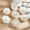 X 7cm Cabeça de Flor de Rosa Grande Artificial Retrô Flor de Seda Estilo Antigo Acessório de Cabelo DIY Acessórios de Flores Artificiais para Casamento Arte Floral