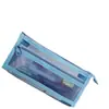 Estuche de Malla Transparente de Doble Capa para Exámenes de Estudiantes de Primaria, Bolsa de Almacenamiento Grande de Tres Dimensiones para Niños y Niñas
