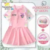 Conjunto de Traje de Baño Transfronterizo K-Pop Demon Hunter para Niñas - Traje de Baño de una Pieza para Niñas, Falda de Baño para Niños Pequeños, Conjunto de Traje de Baño para Estudiantes Adolescentes