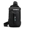 Lote de fábrica de nova bolsa de peito masculina com interface USB de carregamento bolsa de peito bolsa de ombro multifuncional bolsa de ombro