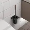 Escova de Vaso Sanitário de Nogueira Banheiro Escova de Vaso Sanitário de Cabo Longo Sem Furos para Pendurar na Parede Escova de Vaso Sanitário de Madeira Maciça com Base Conjunto de Limpeza