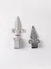 Puntas de Valla de Aleación de Aluminio Color Gunmetal, Puntas de Barandilla de Acero Zincado, Accesorios para Puertas de Valla de Jardín, Decoración Artística Plana de Hierro Fundido