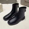 Botines de mujer estilo coreano, colección primavera/otoño 2026, suela sencilla, punta cuadrada, planos, de caña corta, botines de moda, disponibles en tallas grandes para mujeres con pies anchos