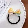 Faixa de Cabelo Versátil com Laço Retro Corda de Cabelo Bola de Joia Elástico para Rabo de Cavalo Alto Clipe Jacaré de Ácido Acético Acessórios de Cabelo Adorno de Cabeça