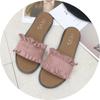Sandalias de Flores para Mujer Verano Planas Bohemias de Vacaciones Calzado para la Playa