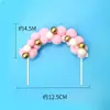 Arco de bolas de pelo, amor, bola de pelo, pastel, tarjeta, inserción, cumpleaños, horneado, decoración, escena, accesorios, bola de pelo, arcoíris, enchufe