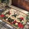 Tapetes de Piso da Nova Série de Natal da Temu Transfronteiriços, Tapetes de Piso para Porta de Entrada, Tapetes de Piso Decorativos, Tapetes de Piso Resistentes ao Desgaste e à Sujeira