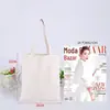 Bolsas de Lona Personalizadas com Impressão de Logo, Sacolas de Compras Minimalistas Ecológicas de Alta Qualidade, Sacolas Tote de Lona de Algodão em Estoque