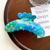 Nuevo Pinza de Garra de Acetato Estilo Francés con Mariposa y Diamante, Pinza de Tiburón de Nicho de Alta Gama, Pinza Grande para el Cabello, Accesorio para el Cabello
