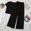 Ropa para Mujer Tallas Grandes para Mujeres Gordas, Nuevo Estilo Primavera 2026, Conjunto de Dos Piezas Adelgazante de Corteholgado, Pijama para Personas Gordas, Estilo Primavera