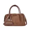 Novo estilo de comércio exterior: bolsa tiracolo simples para mulheres, retrô e versátil, adequada para o trajeto diário, uma bolsa estilo almofada elegante com acabamento fosco e alça de ombro