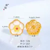 Colgante de Calabaza Dulce con Lazo de Corazón de Cristal Natural, Cuentas Espaciadoras para Accesorios de Bricolaje con Fuerte Retención de Color en Arena Dorada Antigua