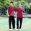 Ropa de clase de solapa para estudiantes de secundaria, traje deportivo de verano de manga corta para escuela secundaria, pantalones de uniforme escolar, reunión deportiva para estudiantes masculinos y femeninos