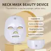 Mascarilla de Belleza LED Dispositivo de Belleza Dispositivo de Rejuvenecimiento de Piel con Fotones Espectrómetro Facial Casero Recargable para Iluminar y Tonificar el Rostro