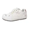 Zapatillas Coreanas Versátiles de Nuevo Estilo con Bloques de Color Temáticas de Gatos, Energéticas y Lindas, Zapatos Cómodos para Mujer, Zapatos Casuales Retro de Alta Apariencia