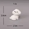 Micro-paisagem Criativa Fofo Bichon Frisé Branco Brinquedo de Pelúcia Acessório de Decoração DIY Mini Ornamento de Mesa