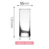 Taza Bow ARC Lemeiya Luminarc Vine Garden Si Taining Glass para Té Casual, Jugo Recto y Bebidas Frías