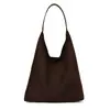 Bolso de Gamuza de Diseño Exclusivo para Mujer Otoño 2025 Nuevo Gran Capacidad Casual Versátil Bolso de Mano para Viajes Diarios Bolso de Hombro