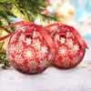 Adesivos Personalizados Transfronteiriços, Bolas de Natal de Isopor, Enfeites de Pendurar, Bolas de Natal de Espuma de Floco de Neve, Pingentes para Árvore de Natal, Decorações de Natal