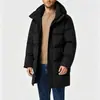 2025 Invierno Transfronterizo Amazon 3D Nuevo Versátil Abrigo de Algodón, Estilo Largo con Capucha Desmontable, Chaqueta de Algodón Casual de Moda y Versátil