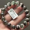 Pulsera de Cristal Fantasma Verde Natural al por Mayor para Hombres y Mujeres Pulsera de Cristal Cornucopia Transportador Joyería de Moda Regalo