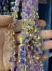 Miçangas de Flor de Ameixa de Cristal de 10mm Furo Reto Flor de Cinco Pétalas Vidro Miçangas Facetadas Pulseira Colar Acessórios para Roupas Venda por Atacado