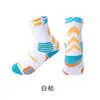Novas meias masculinas de elite com meias de basquete longas de contraste na moda com fundo de toalha absorvente de suor respirável meias esportivas profissionais