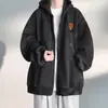 Moletom cardigã novo para primavera e outono de 2026, jaqueta com capuz solta estilo americano da moda para homens e mulheres, novo estilo popular para o inverno