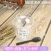 Caja de Embalaje para Taza de Boba de Moda Taza de Boba en Forma de U Taza Desechable para Pastel Transparente Taza para Tarta de Fresa Sundae para Uso Comercial
