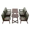 Bar Retro, Tienda de Té de Leche, Combinación de Mesa y Silla de Cafetería, Sofá de Madera Maciza, Cabina de Casa de Té, Taberna de Negociación Ocio