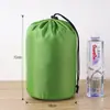 Bolsa de Nylon a Cuadros con Cordón Bolsa Cilíndrica con Cordón Bolsa de Almacenamiento para Chaqueta de Plumas Bolsa con Cordón Bolsa Organizadora de Viaje Bolsa de Empaque