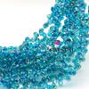 Agujero Horizontal Cristal de Fresa Cristal Facetado Cuentas Sueltas Bombilla de Luz Perlas Destellantes Accesorios para Joyería Hecha a Mano DIY Decoración Colgante para Coche