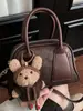 Bolso de Bowling de Alta Apariencia Estilo Coreano de Moda para Mujer, Nuevo Bolso Cruzado de Hombro Casual Primavera 2026